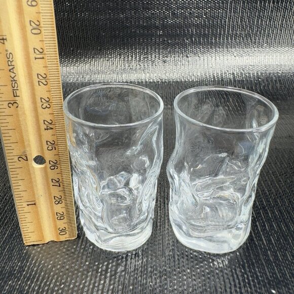 Bormioli Rocco Sorgente Clear Small Barware Glasses Set 2 Shoot Glasses Cups VTG - Picture 2 of 8